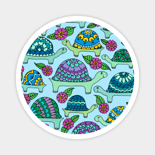 Tortoises Blue Palette Magnet